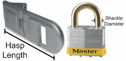 How to size a hasp-Total Security Products